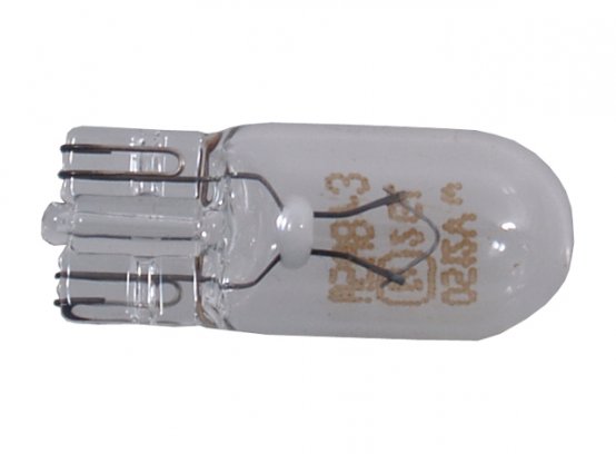 Lot de 2 ampoules 12 V 5 W à culot W12/CD