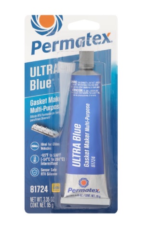 Mastic pour joints, silicone RTV bleu ultra 3.