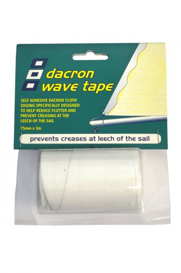 Ruban adhésif Leech Tape, Dacron Wave, largeur : 7,5 cm, longueur : 3 m