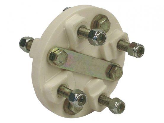 Flexible Coupling, 2x4Bolt Male PilotØ2.5 PCØ4.25″