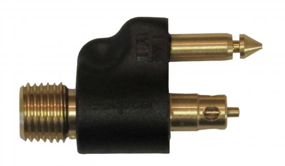 Connecteur de carburant, 1/4″ Yamaha mâle en laiton à 2 broches