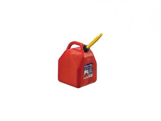 Carafe à gaz rouge carrée de 5,3 gallons avec bec verseur auto-ventilé