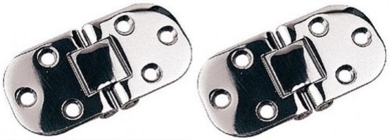 Hinge, 2Pins-Fold Stamped 304 SS’ 6Hole