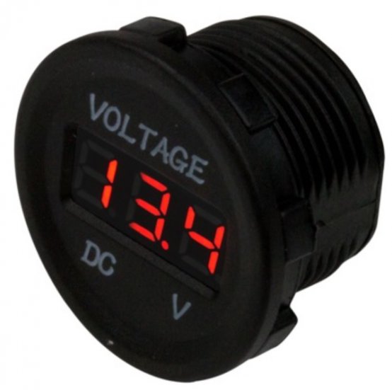 Voltage Meter , Digital Round 1-7/16