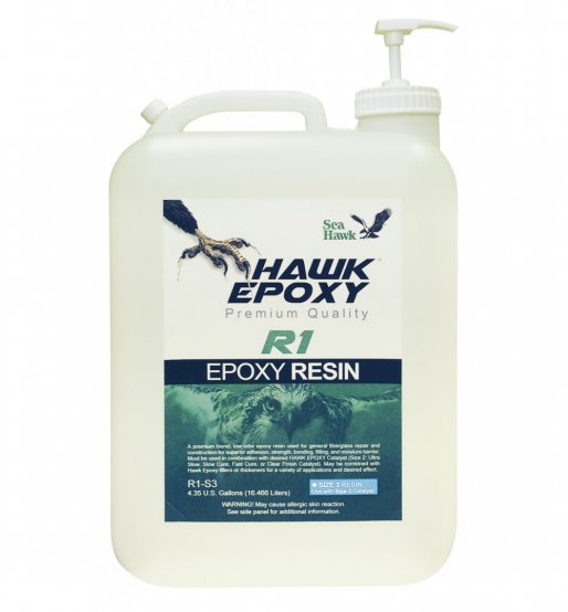 Résine époxy Hawk Epoxy, format 3, 4,35 gallons