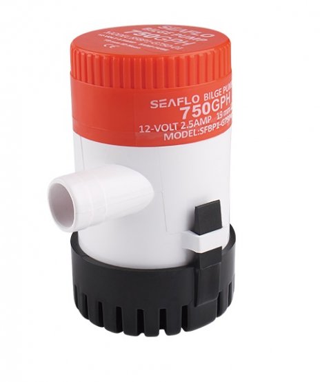 Pompe de cale submersible non automatique série 01 12 V 750 GpH