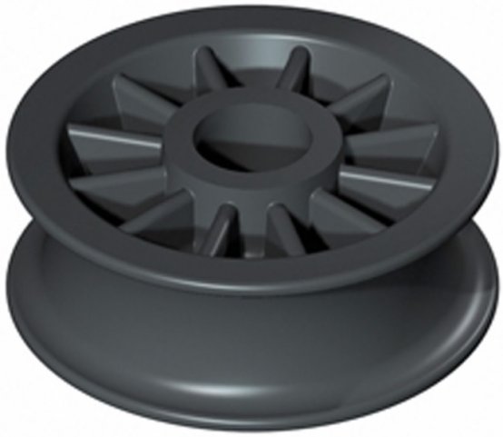 Poulie, oØ:50 iØ:12 Wd:19mm Acétal