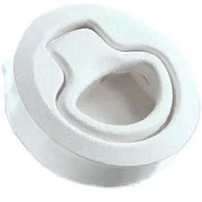 Loquet encastré sans serrure, en plastique noir, 0,50 mm