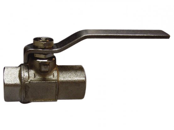 Ball-Valve, Brs 1.25"FB/Thrd w/SS Handle