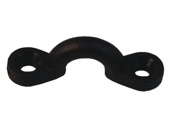 Œillet de sangle en nylon, trous d'axe en axe : 5/8, noir