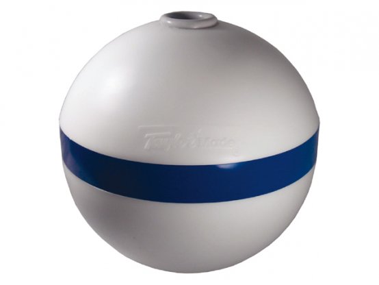 Bouée d'amarrage, rigide, ronde, Ø15″, tube de chaîne blanc, Ø2″