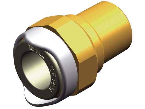 Adaptateur à raccord rapide 15 mm vers 1/2″ BSP mâle