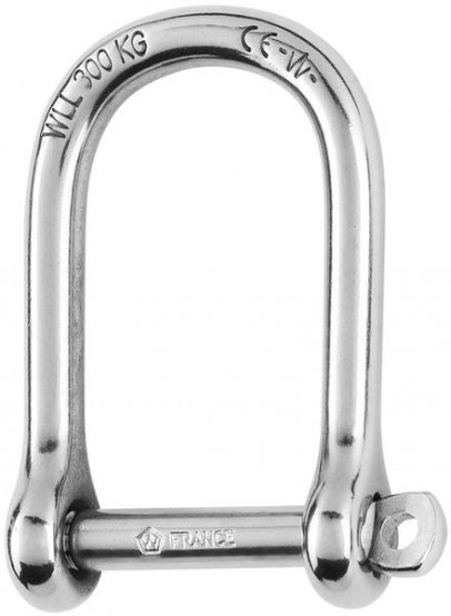 Large self-locking free axis shackle - 8mm