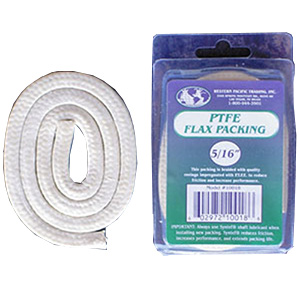Garniture en lin, avec bobine en téflon de 5/16 po : 2 pi
